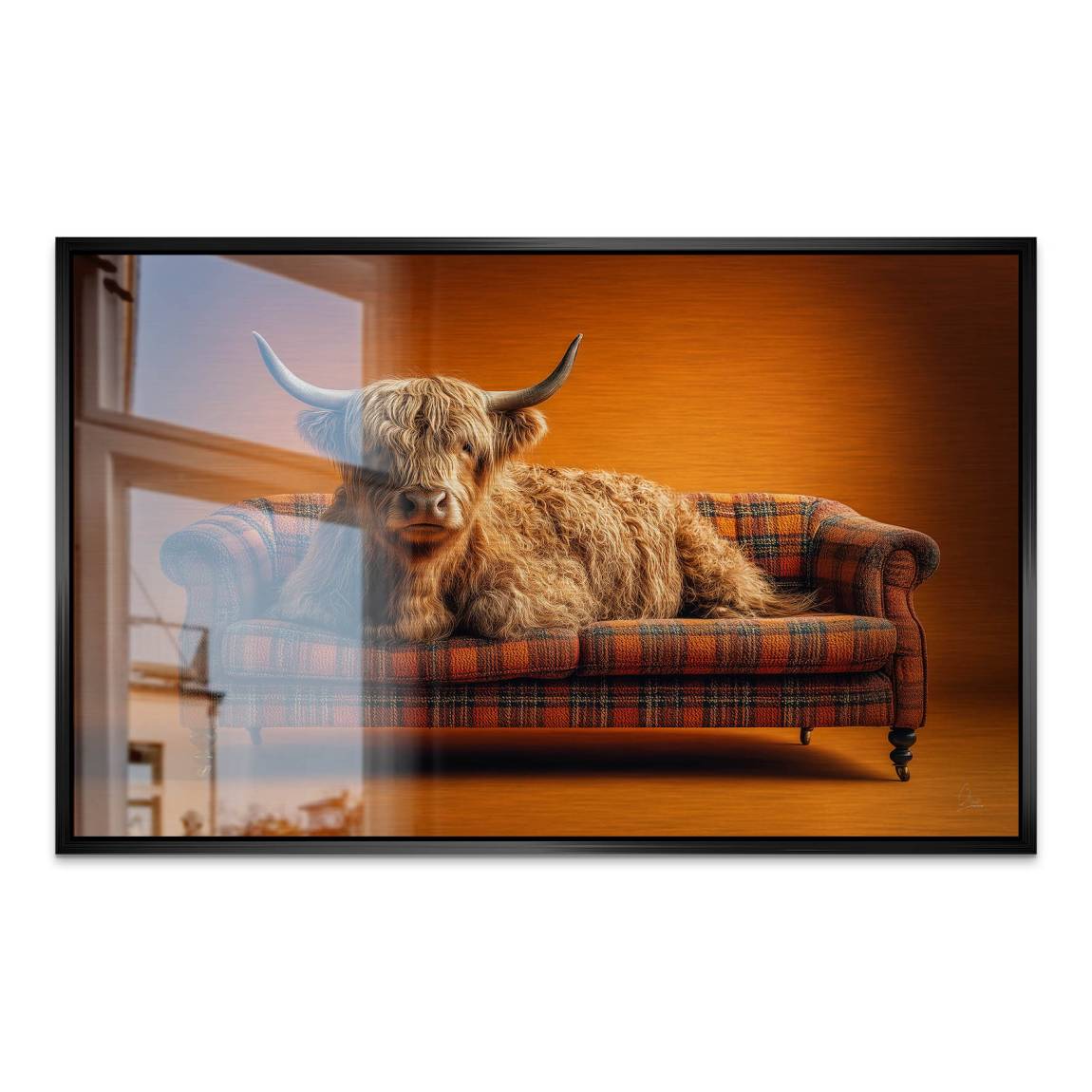 Highland Lounge Alu Dibond Gebürstet Bild