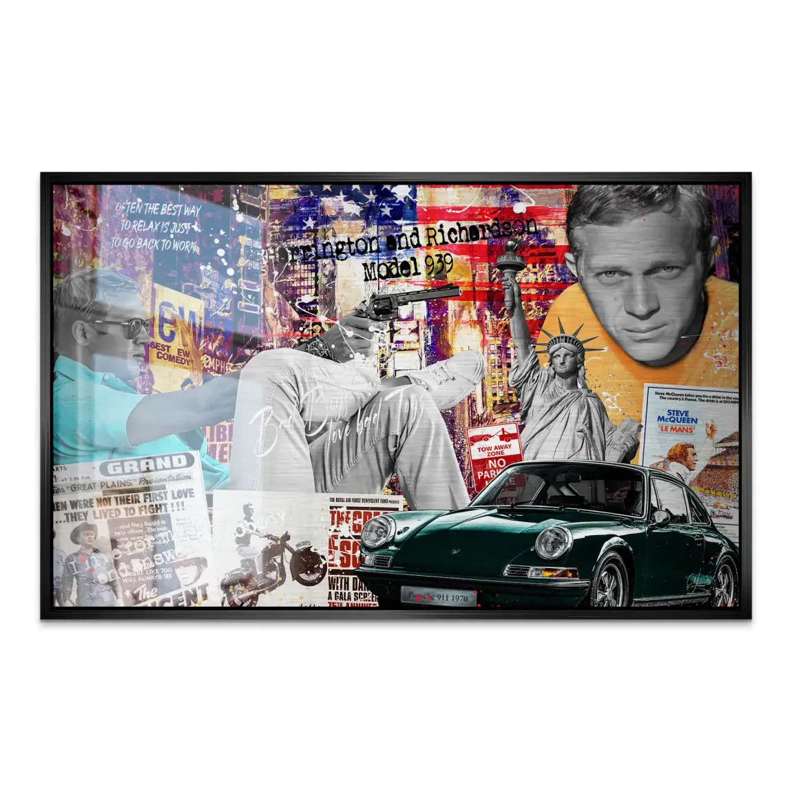 American Legend Steve McQueen AluDibond Gebürstet