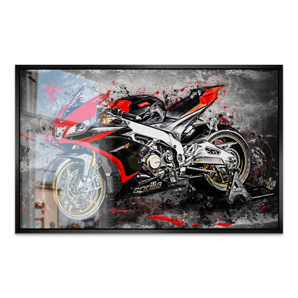 Aprilia RSV4 Abstrakt AluDibond Gebürstet INGALERIE