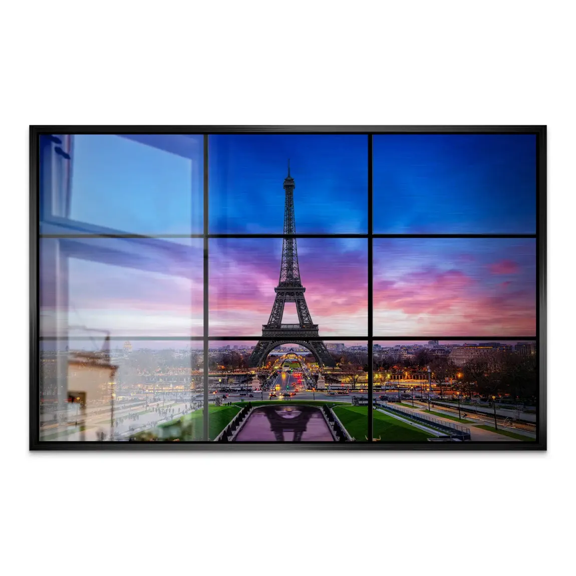 Evening Glow Paris Alu Gebürstet