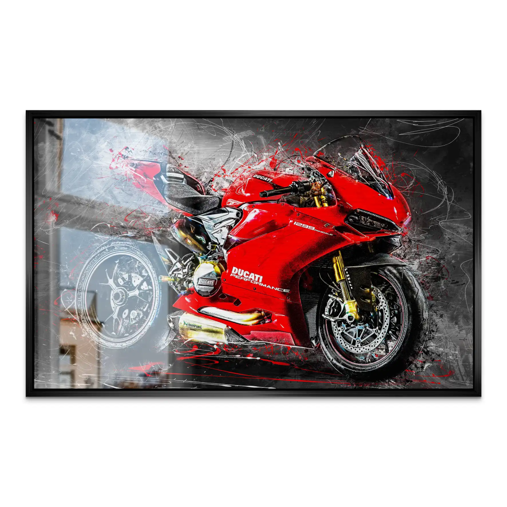 Ducati Panigale 1299 Abstrakt AluDibond Gebürstet INGALERIE