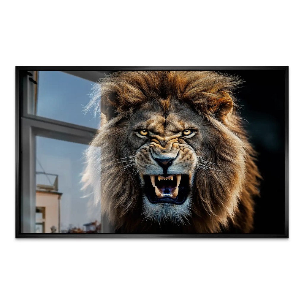 Angry Lion AluDibond Gebürstet INGALERIE