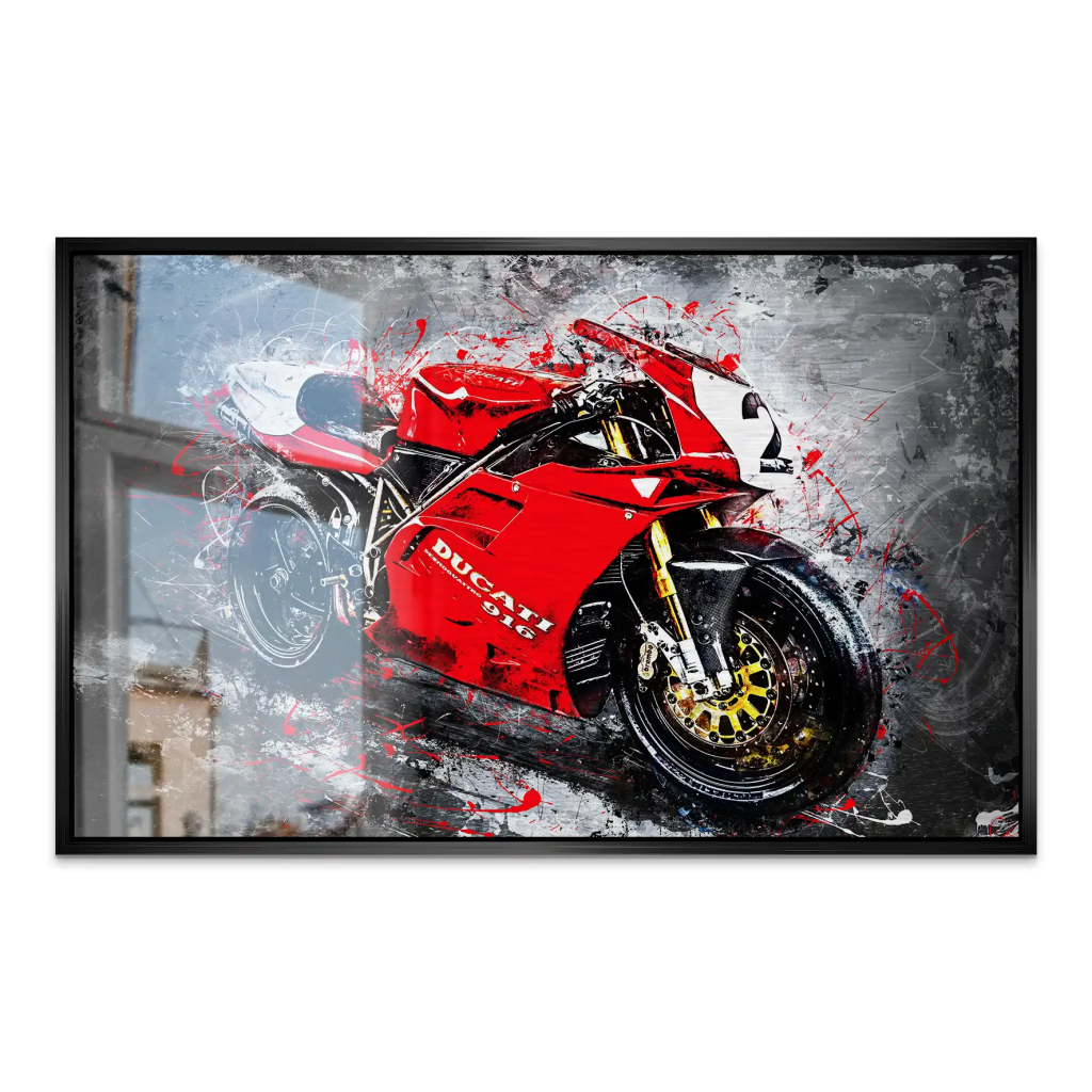 Ducati 916 Abstrakt AluDibond Gebürstet INGALERIE