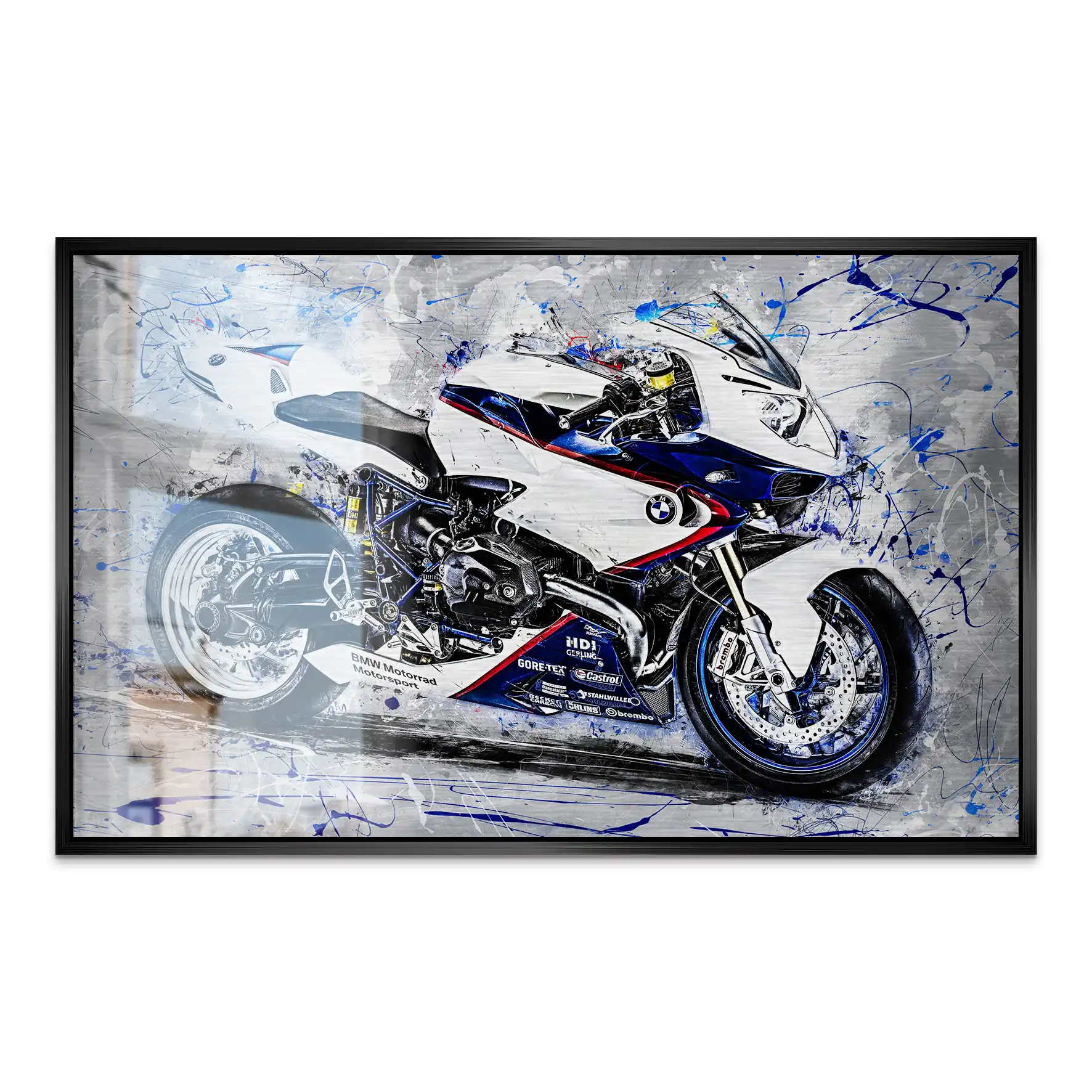 BMW HP2 Sport Abstrakt Alu Gebürstet Bild INGALERIE