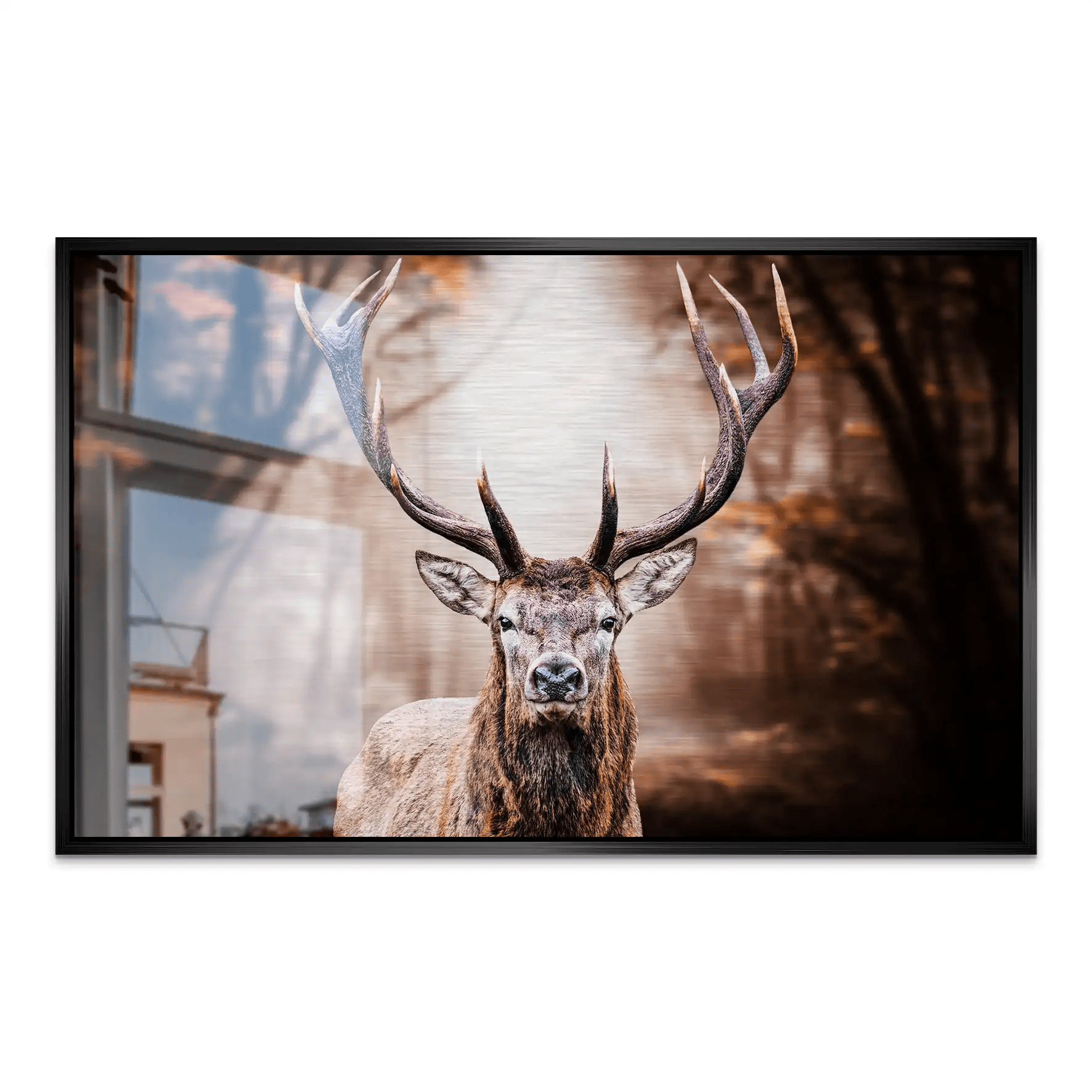 Hirsch Vintage Style AluDibond Gebürstet INGALERIE