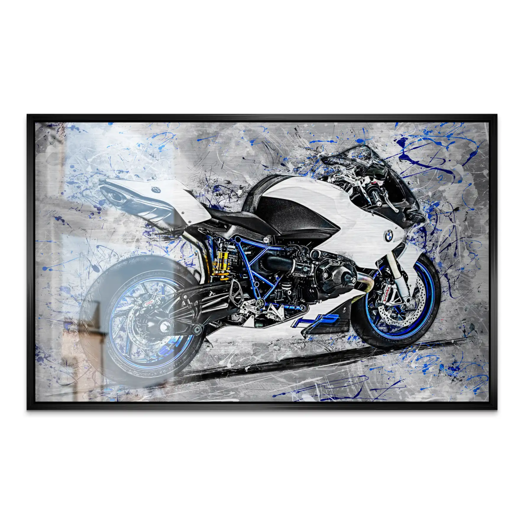 BMW HP2 Abstrakt Art Alu Gebürstet INGALERIE