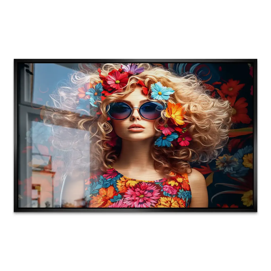 Boho Flower Soul Alu Dibond Gebürstet