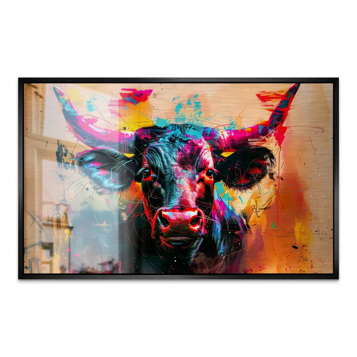 Majestic Bull AluDibond Gebürstet