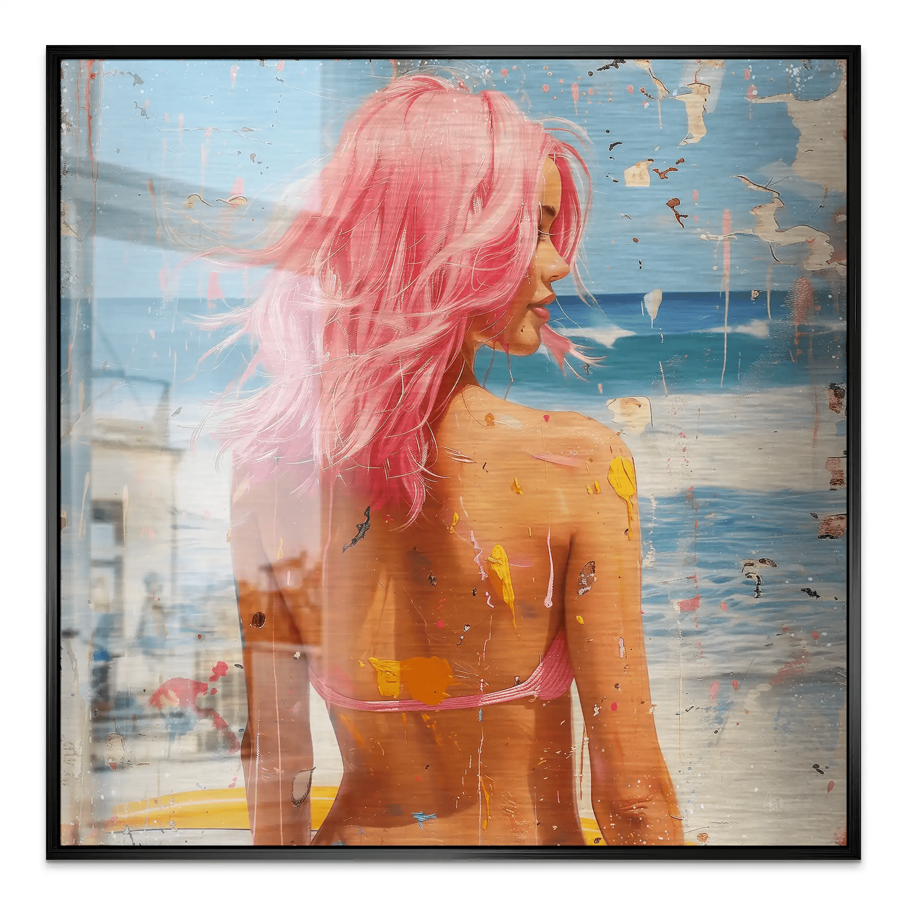 Beach Girl Nr.3 Alu Gebürstet Bild INGALERIE