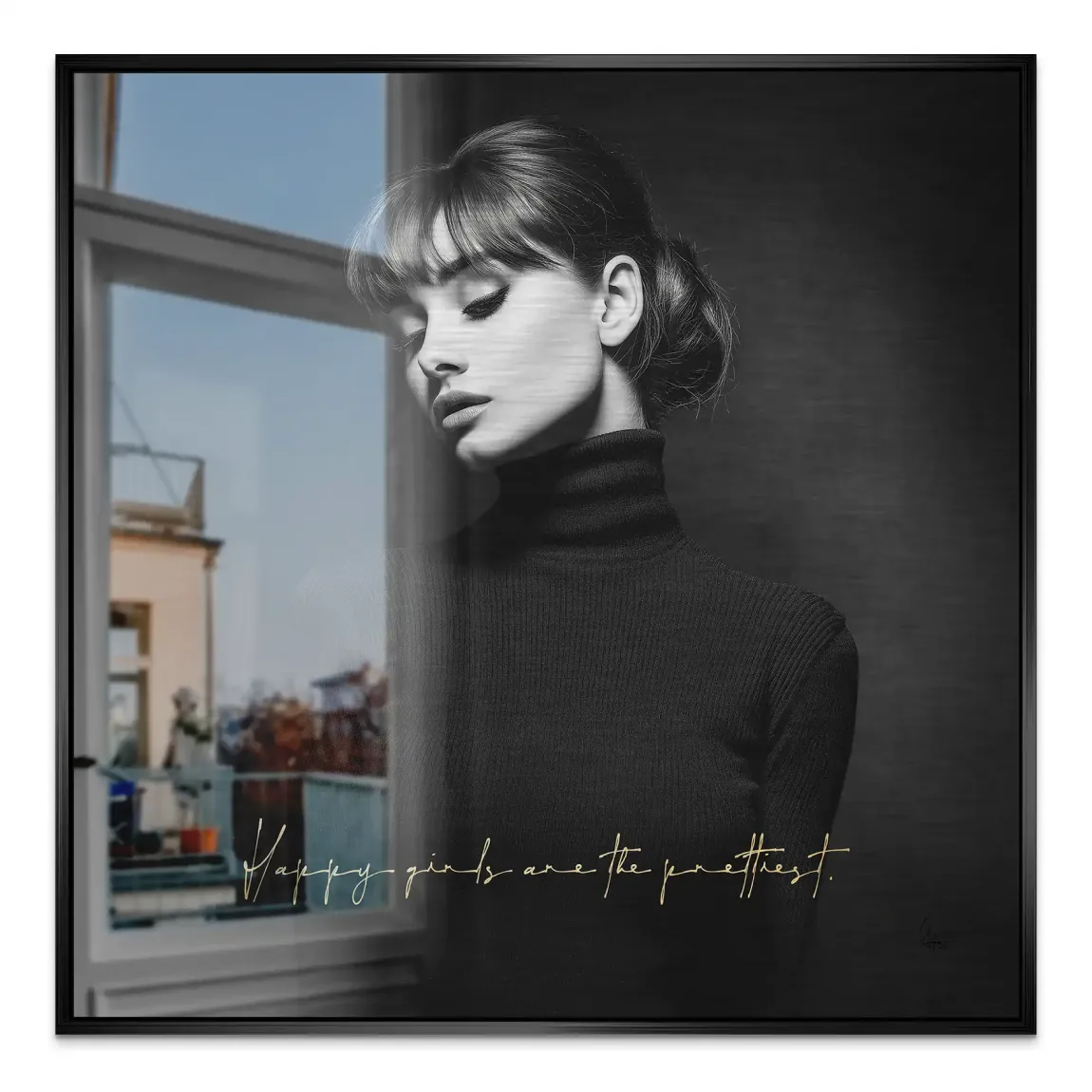Audrey Hepburn Pretty Aluminiumbild gebürstet