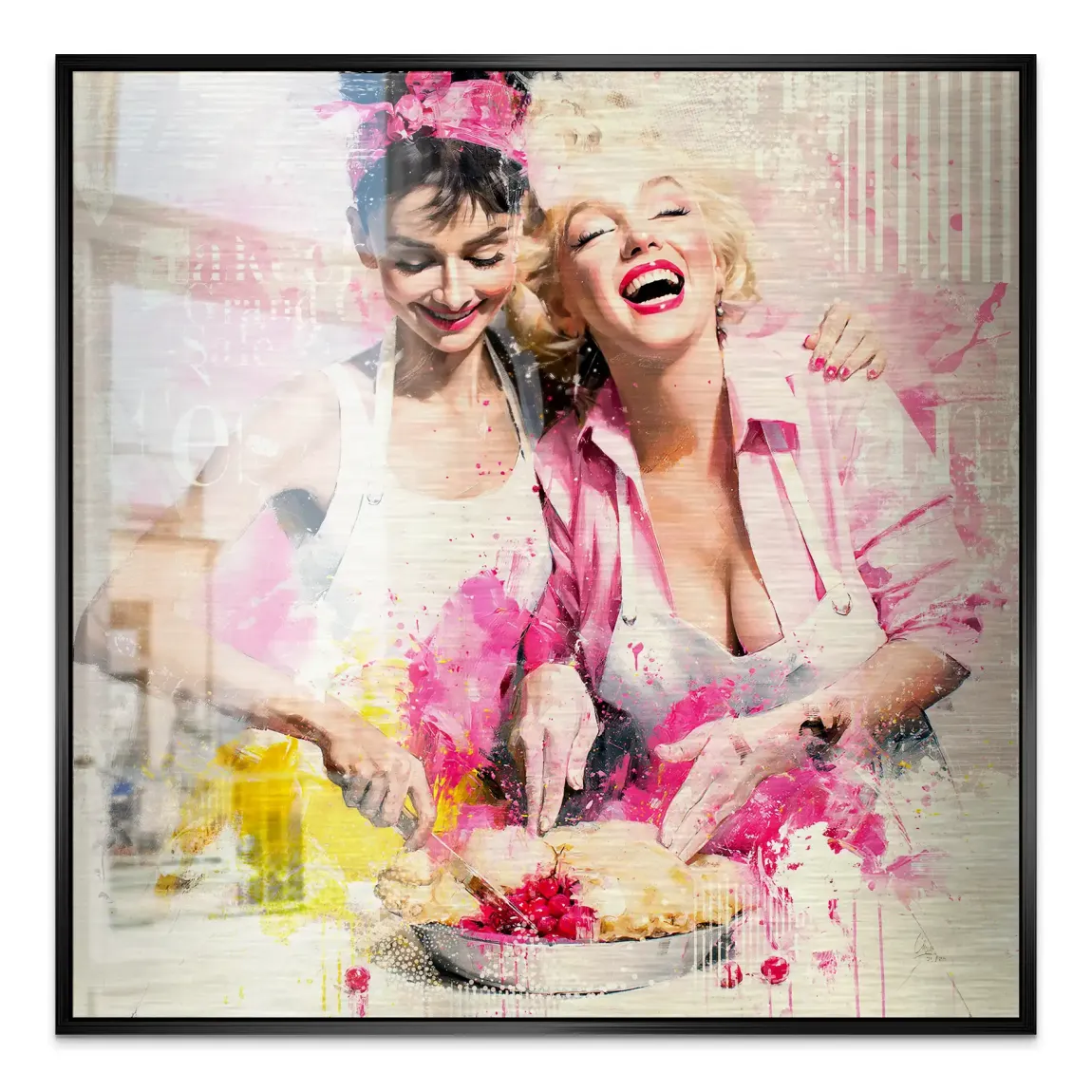 Audrey Marilyn Joy Aluminiumbild gebürstet