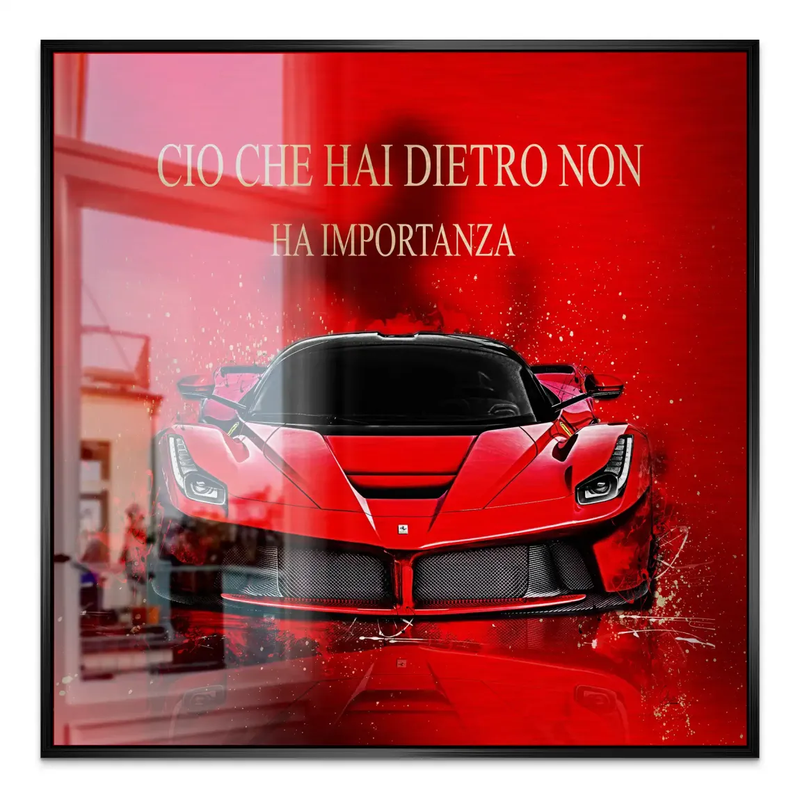 Red Velocity La Ferrari Alu Gebürstet Bild