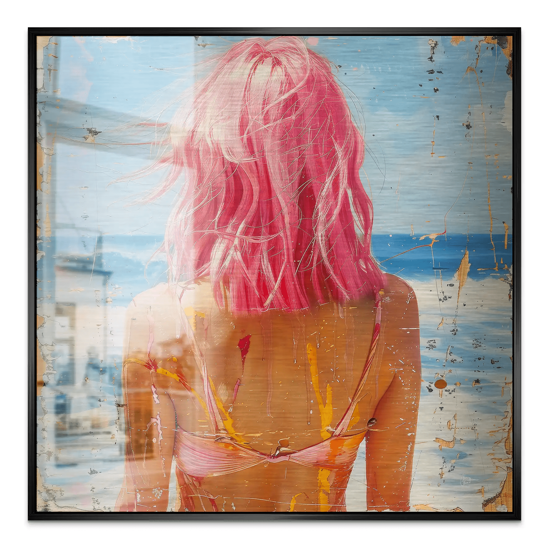 Beach Girl Nr.5 Alu Gebürstet Bild INGALERIE