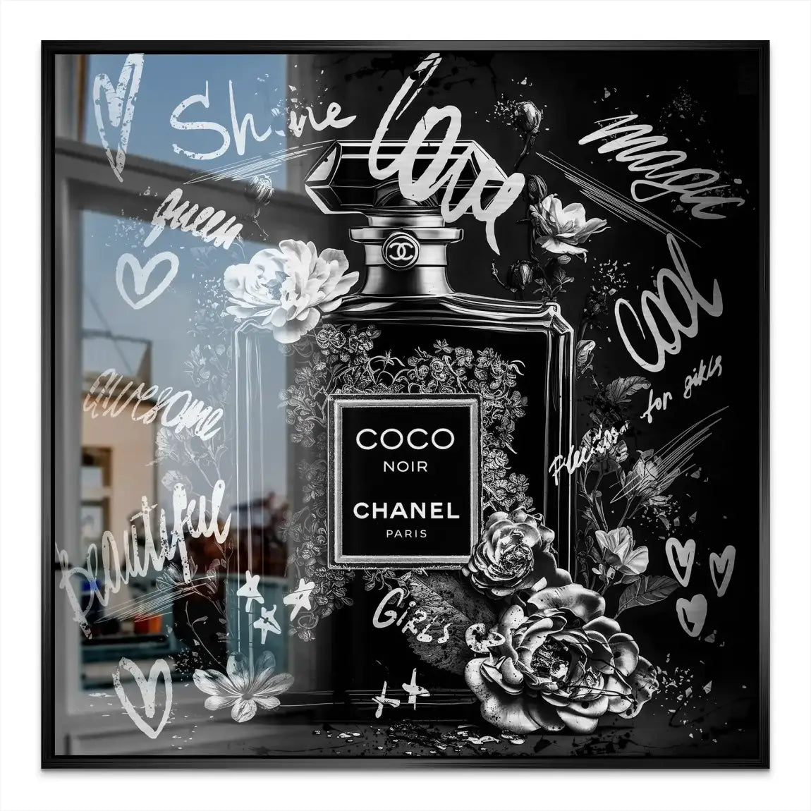 Coco Parfum Black Style Alu Gebürstet Bild INGALERIE