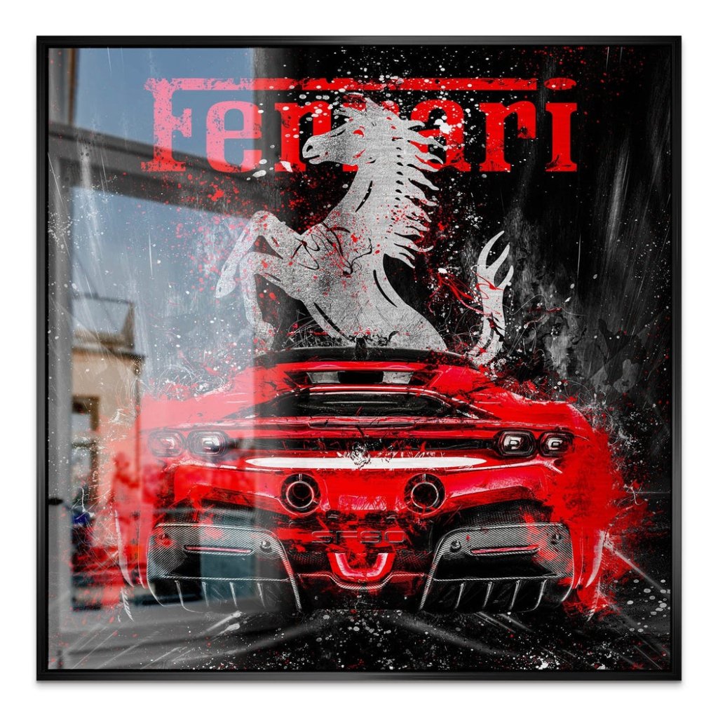 Ferrari SF90 Abstrakt Alu Gebürstet INGALERIE