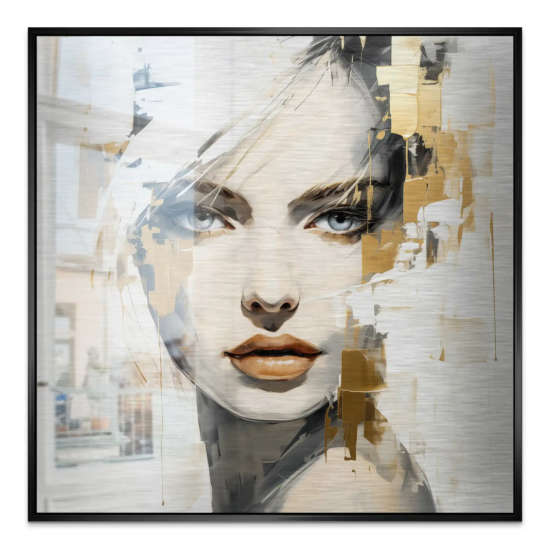 Golden Muse Alu gebürstet Bild INGALERIE