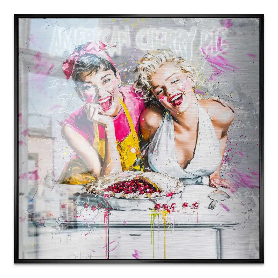 Audrey Marilyn Glam Aluminiumbild gebürstet