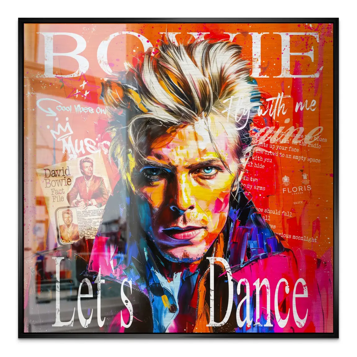 David Bowie Sound and Color Alu Gebürstet Bild