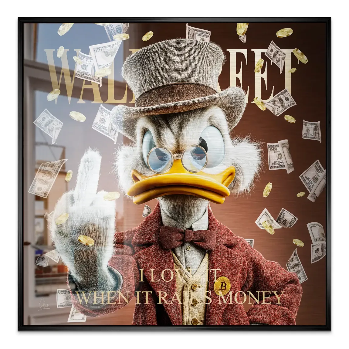 Money Empire Dagobert Duck Alu Gebürstet Bild