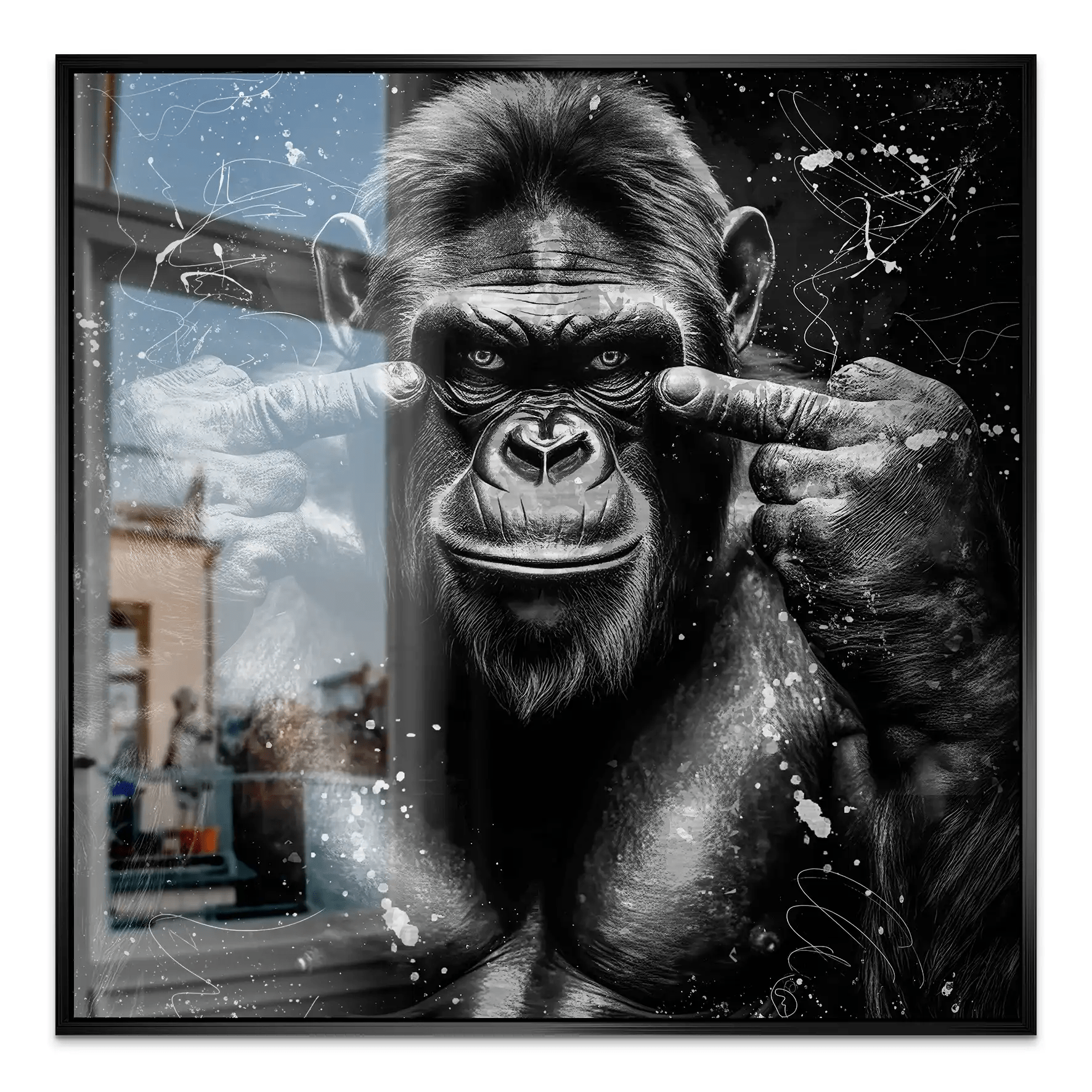 Bad Gorilla Nr.2 Alu Gebürstet INGALERIE