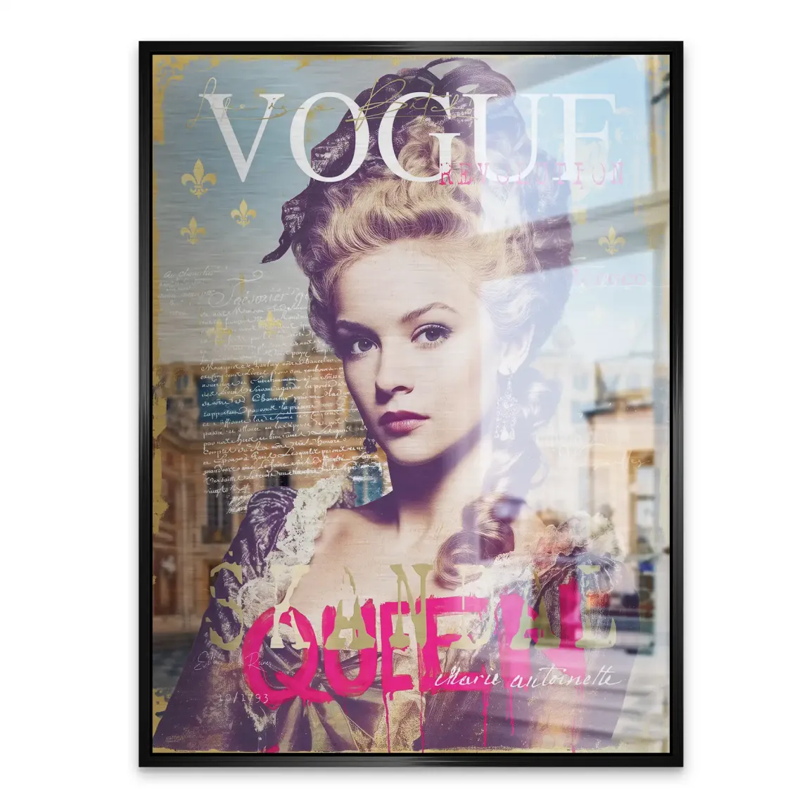 Marie Antoinette Vogue Alu Gebürstet Bild