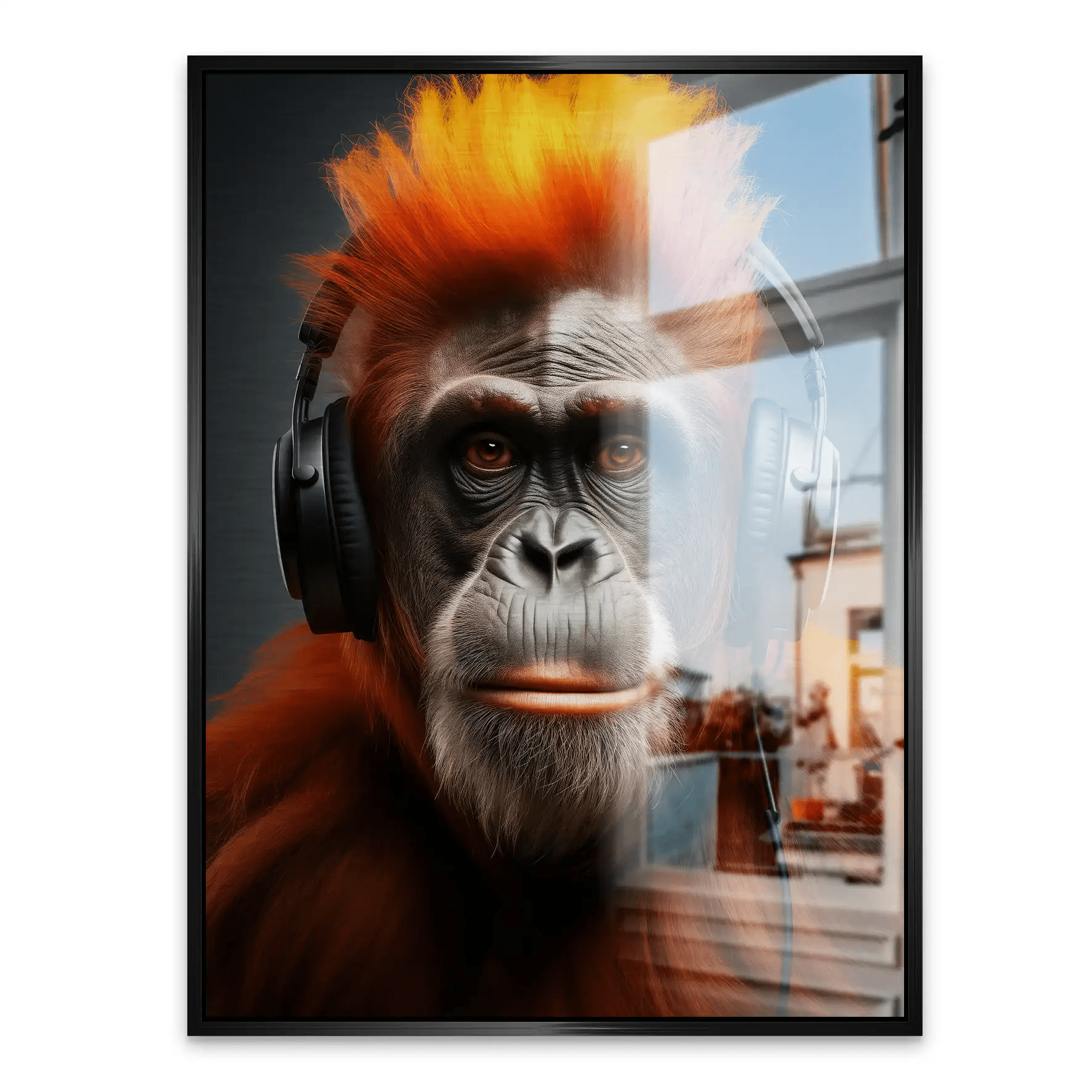 Music Monkey Aludibond Gebürstet INGALERIE
