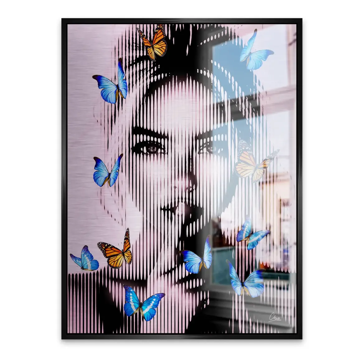 Silent Butterfly Aludibond Gebürstet INGALERIE