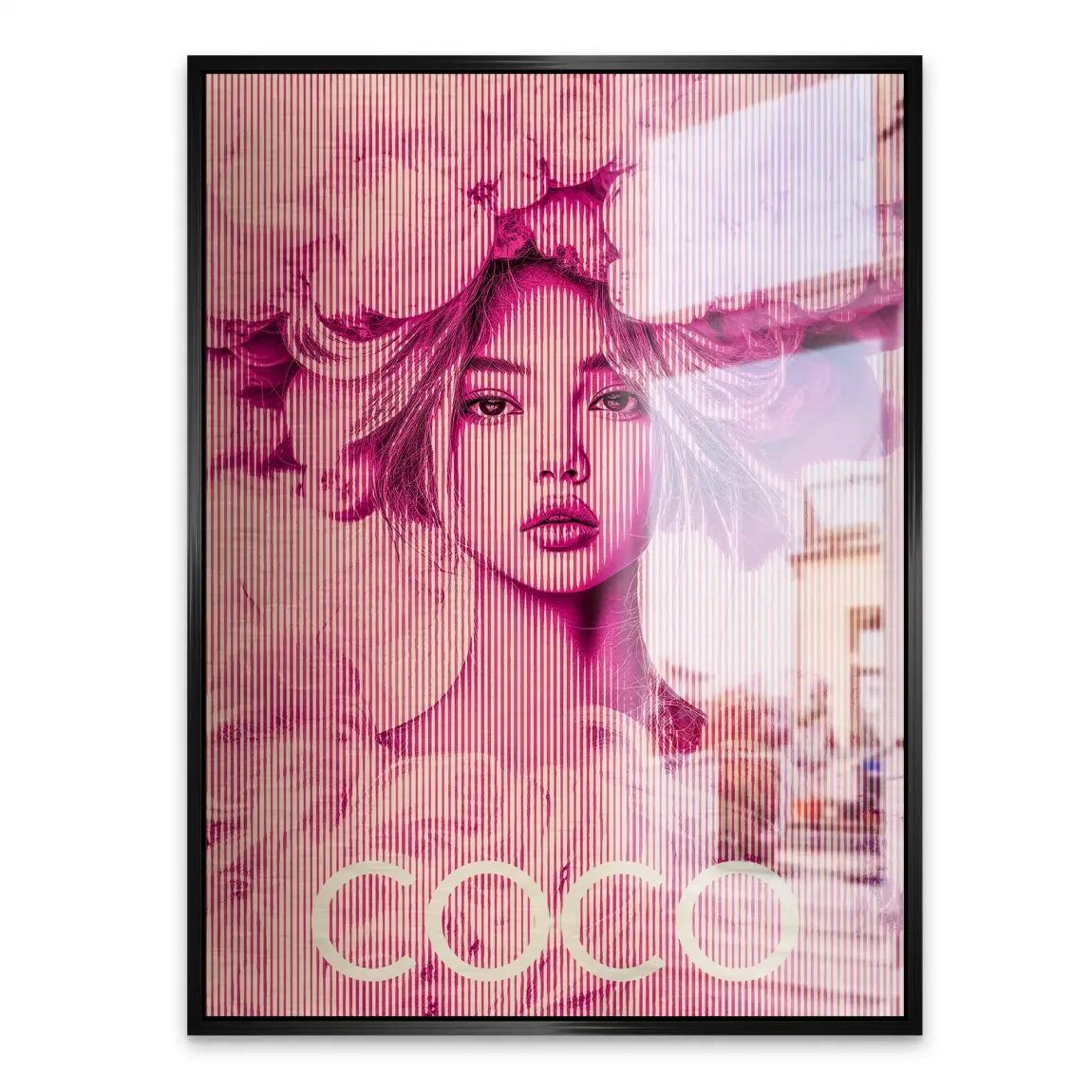Coco Vision in Pink Aludibond Gebürstet INGALERIE