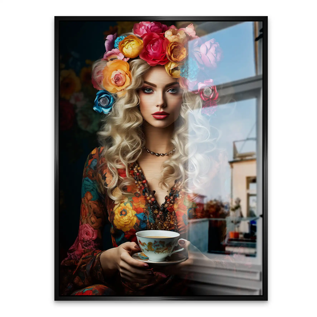 Beauty Bohemian Flower Alu Gebürstet Bild INGALERIE