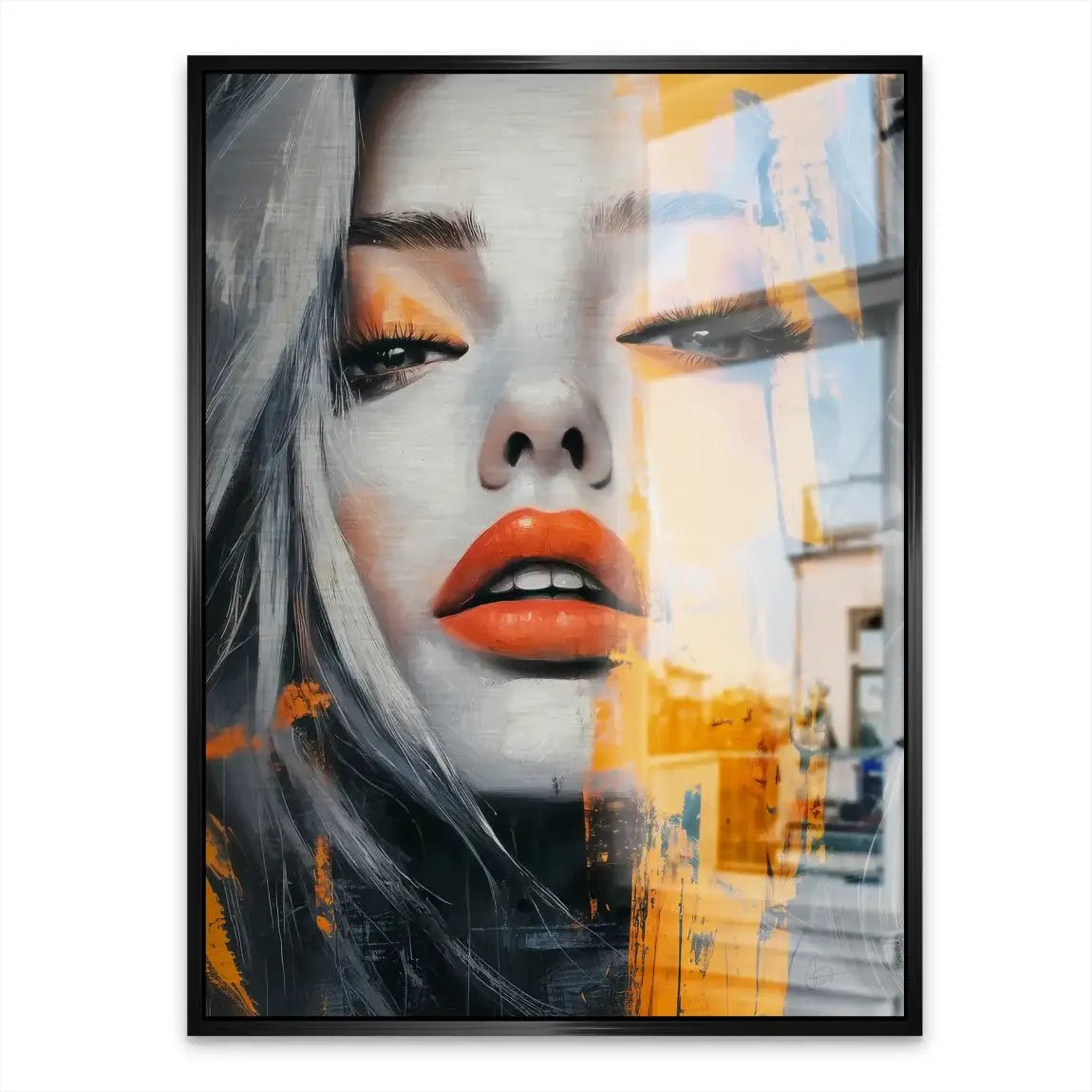 Orange Beauty Aludibond Gebürstet INGALERIE