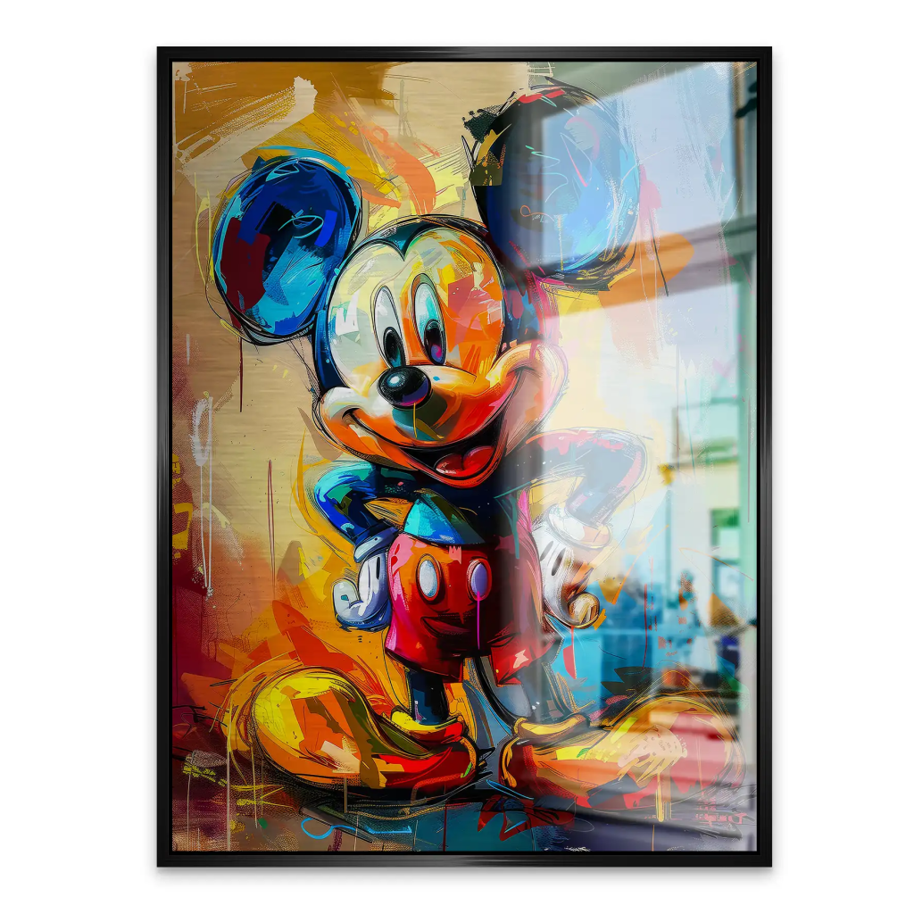 Micky Abstrakt Paint Aludibond Gebürstet INGALERIE