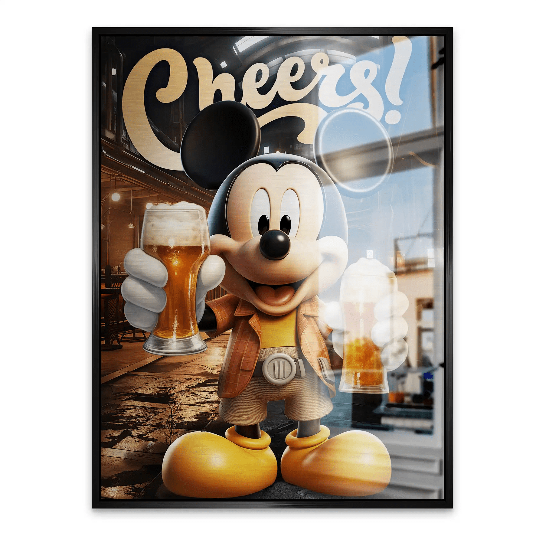 Micky Cheers Aludibond Gebürstet INGALERIE