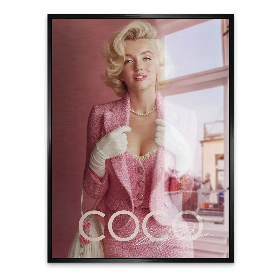 Eleganz in Rosé Monroe Aludibond Gebürstet Bild INGALERIE