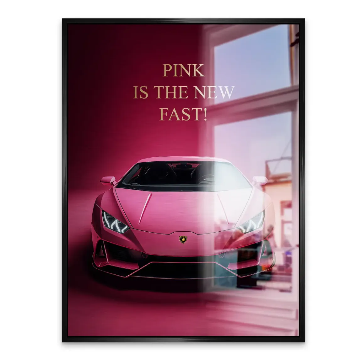 Pink Speed Lambo Alu Gebürstet Bild