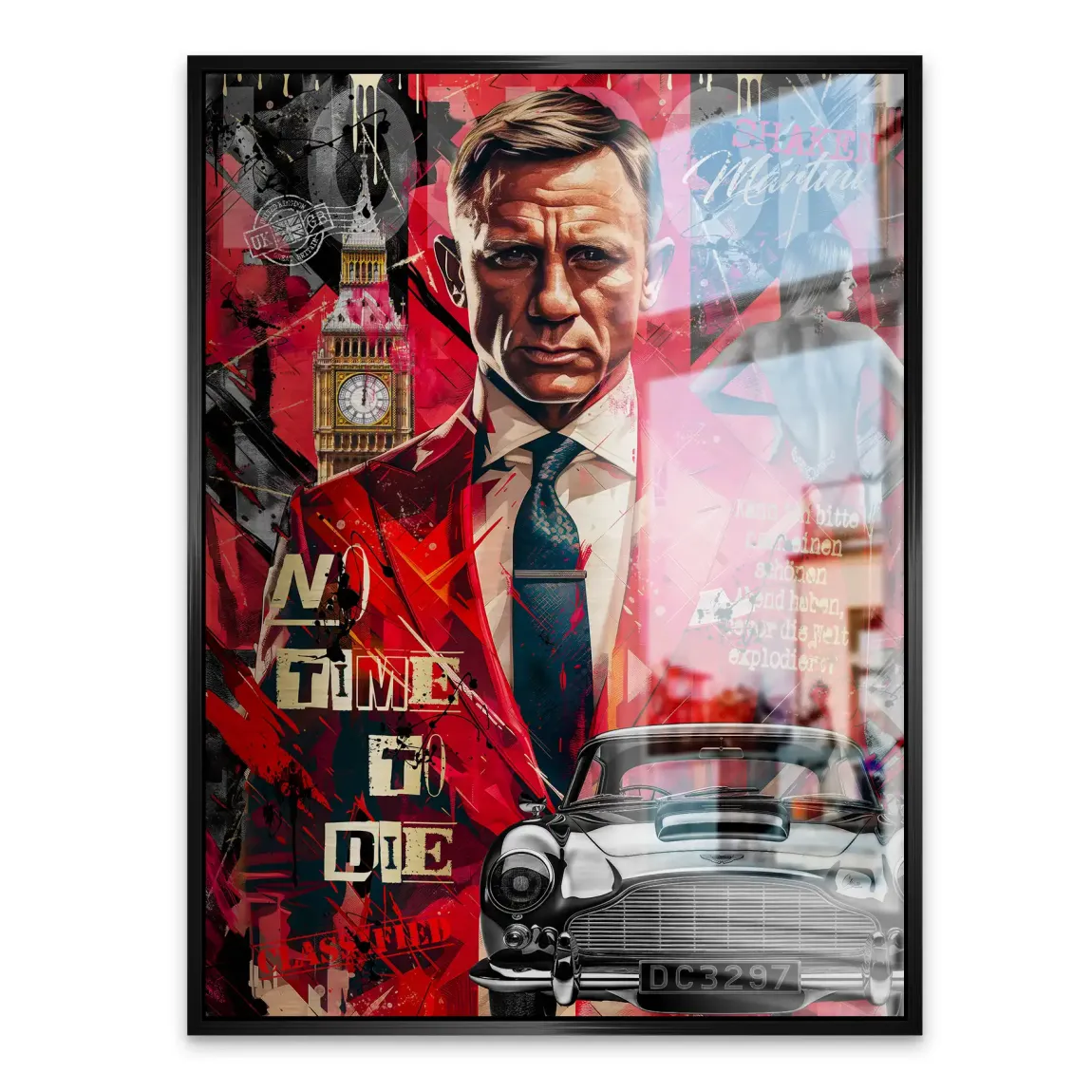 James Bond Vision London Alu Gebürstet Bild