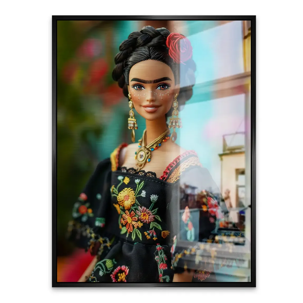 Frida Barbie Smile Alu Gebürstet Bild