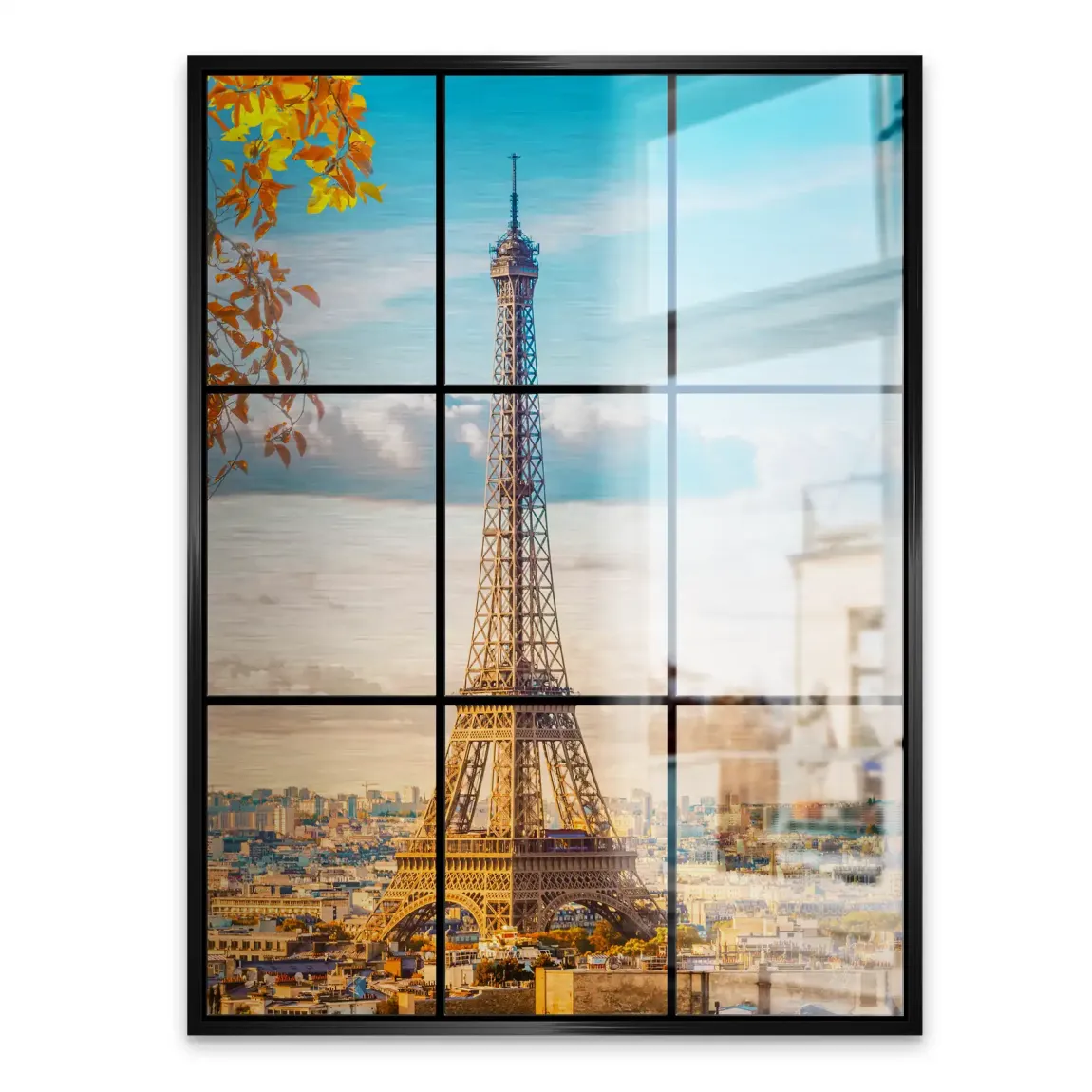 Morning Glow Paris Alu Gebürstet Bild