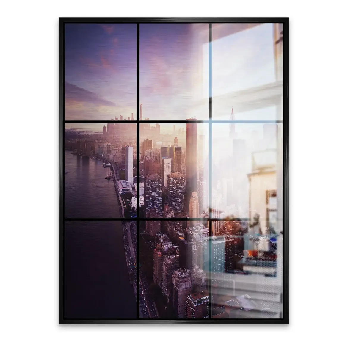 Manhattan View Alu Gebürstet Bild