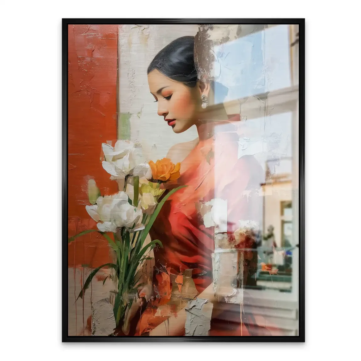 Silent Orchid Beauty Alu Gebürstet Bild