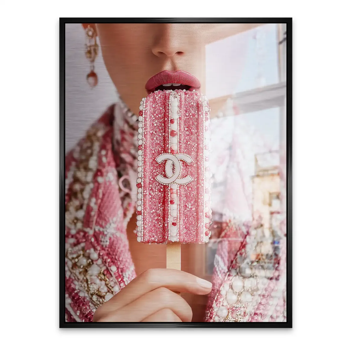 Pink Pearl Ice Couture Chanel Alu Gebürstet Bild