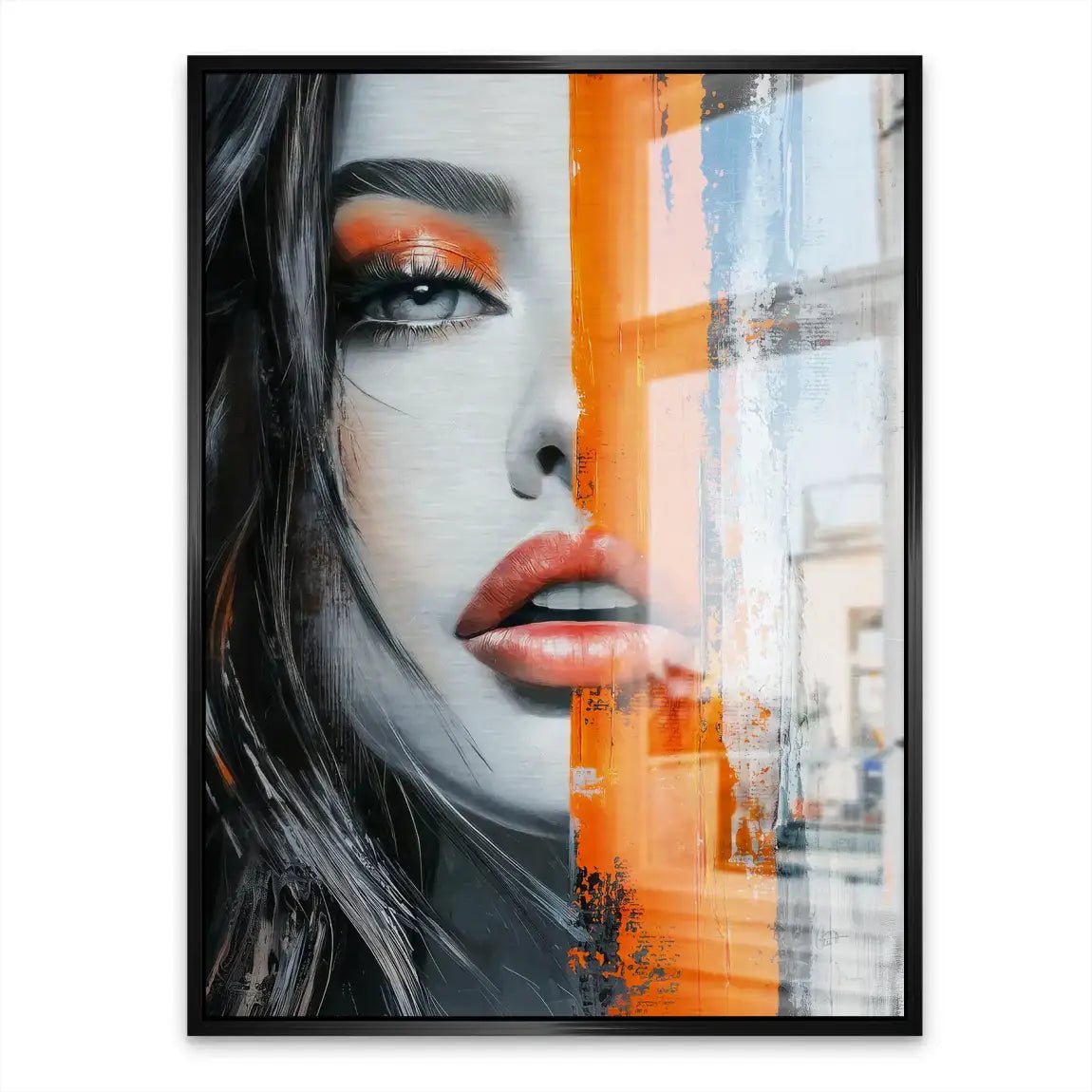 Orange Beauty Nr.2 Aludibond Gebürstet INGALERIE