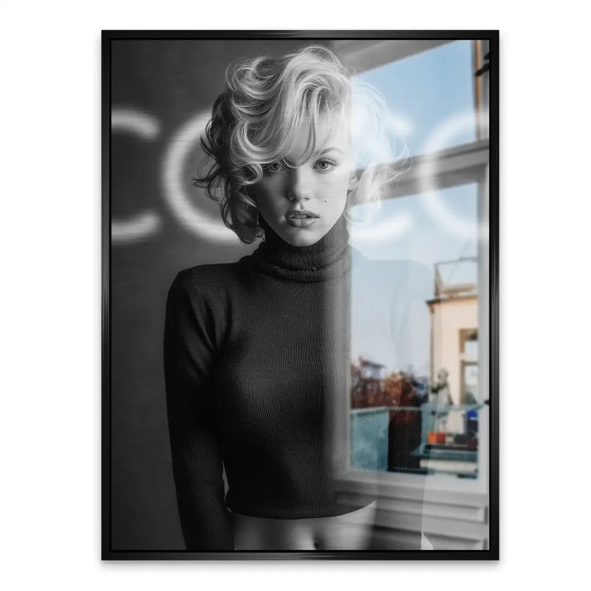 Marilyn Coco Glamour Alu Gebürstet Bild