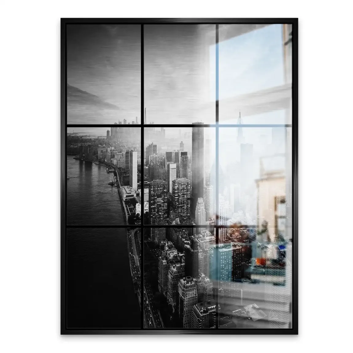 Silent Heights New York Alu Gebürstet Bild