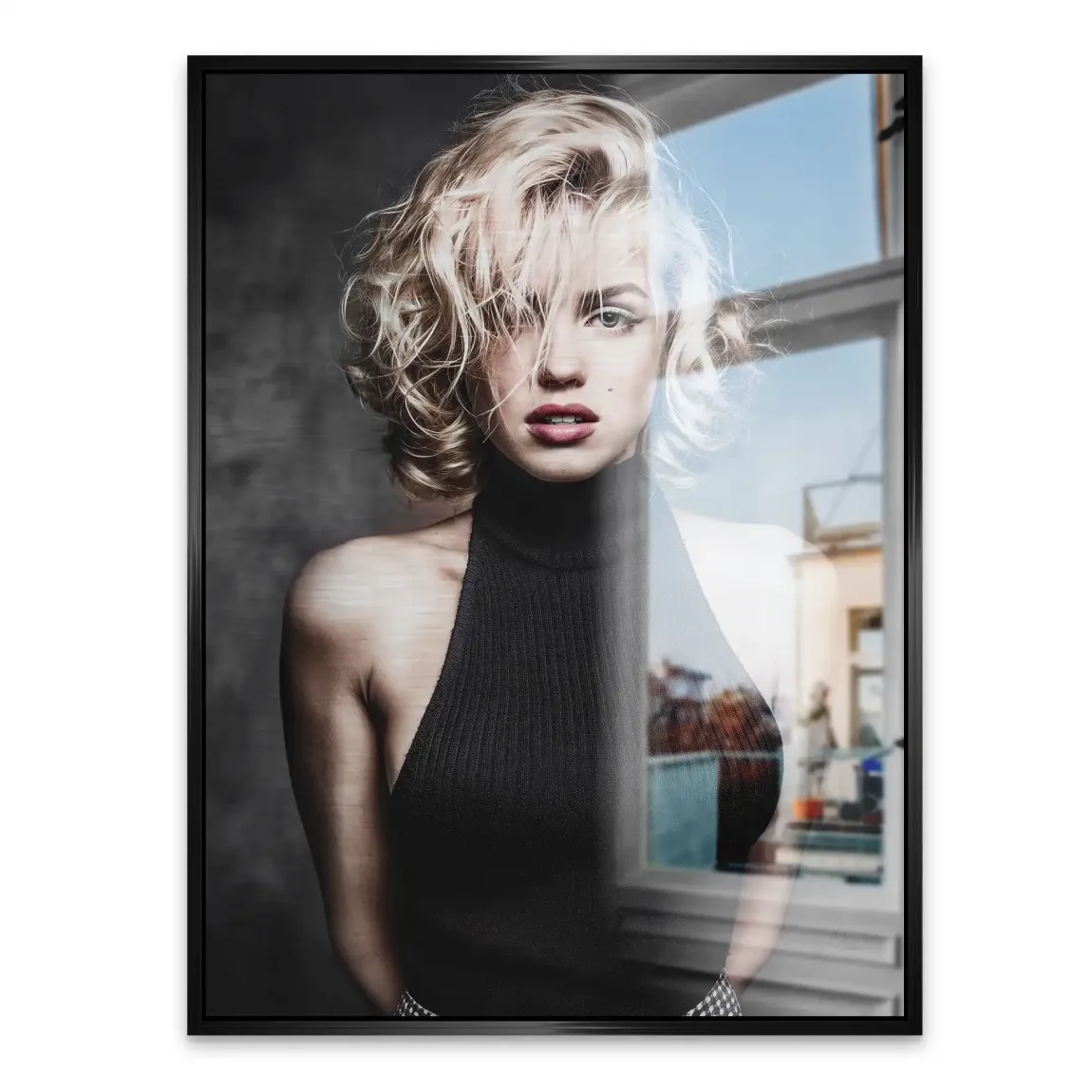 Midnight Allure Marilyn Monroe Alu Gebürstet Bild