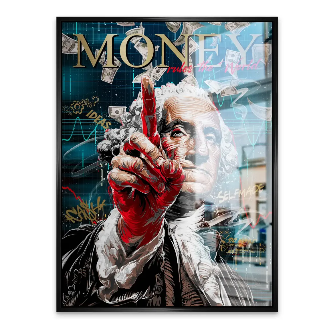 Money Empire Wallstreet Alu Gebürstet Bild