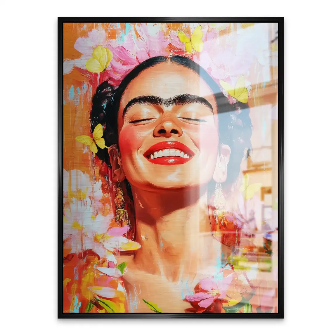 Frida Kahlo Blooming Aludibond Gebürstet INGALERIE