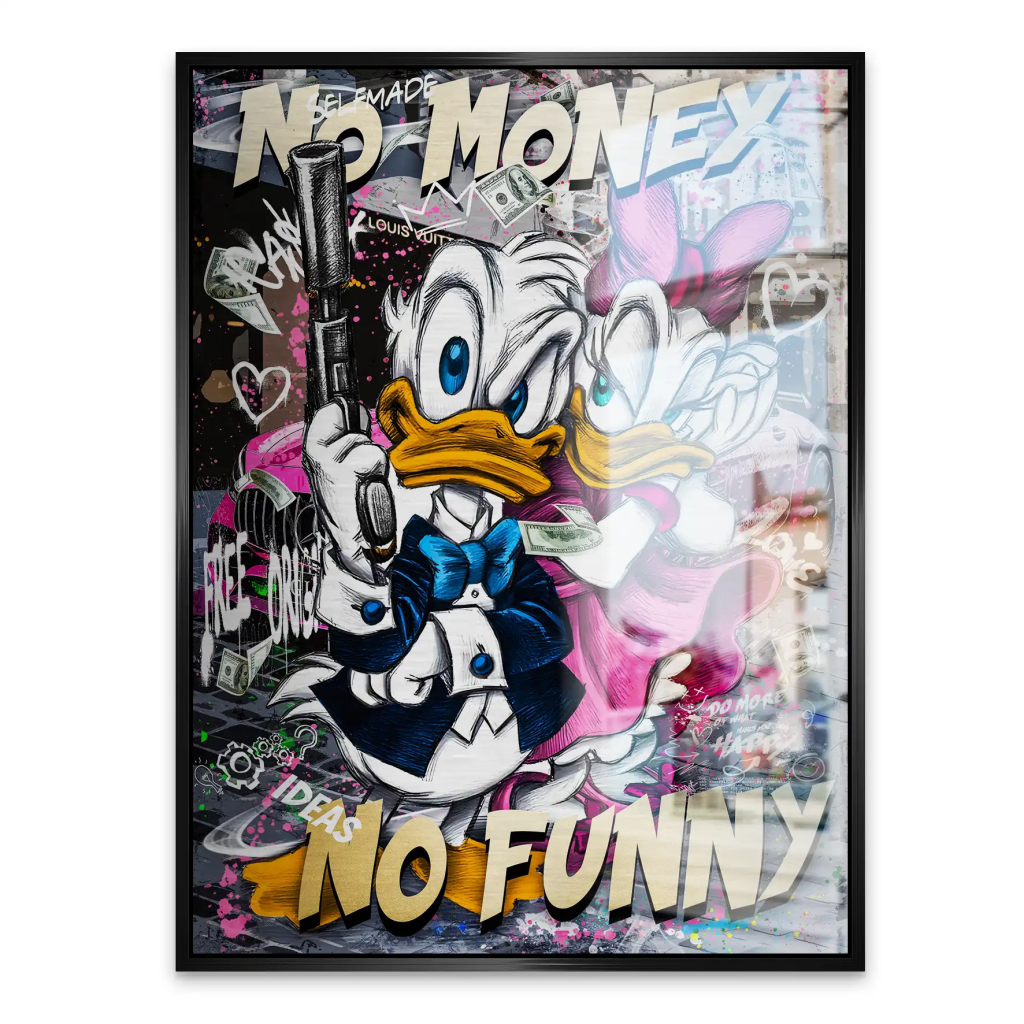 Donald No Money Aludibond Gebürstet INGALERIE