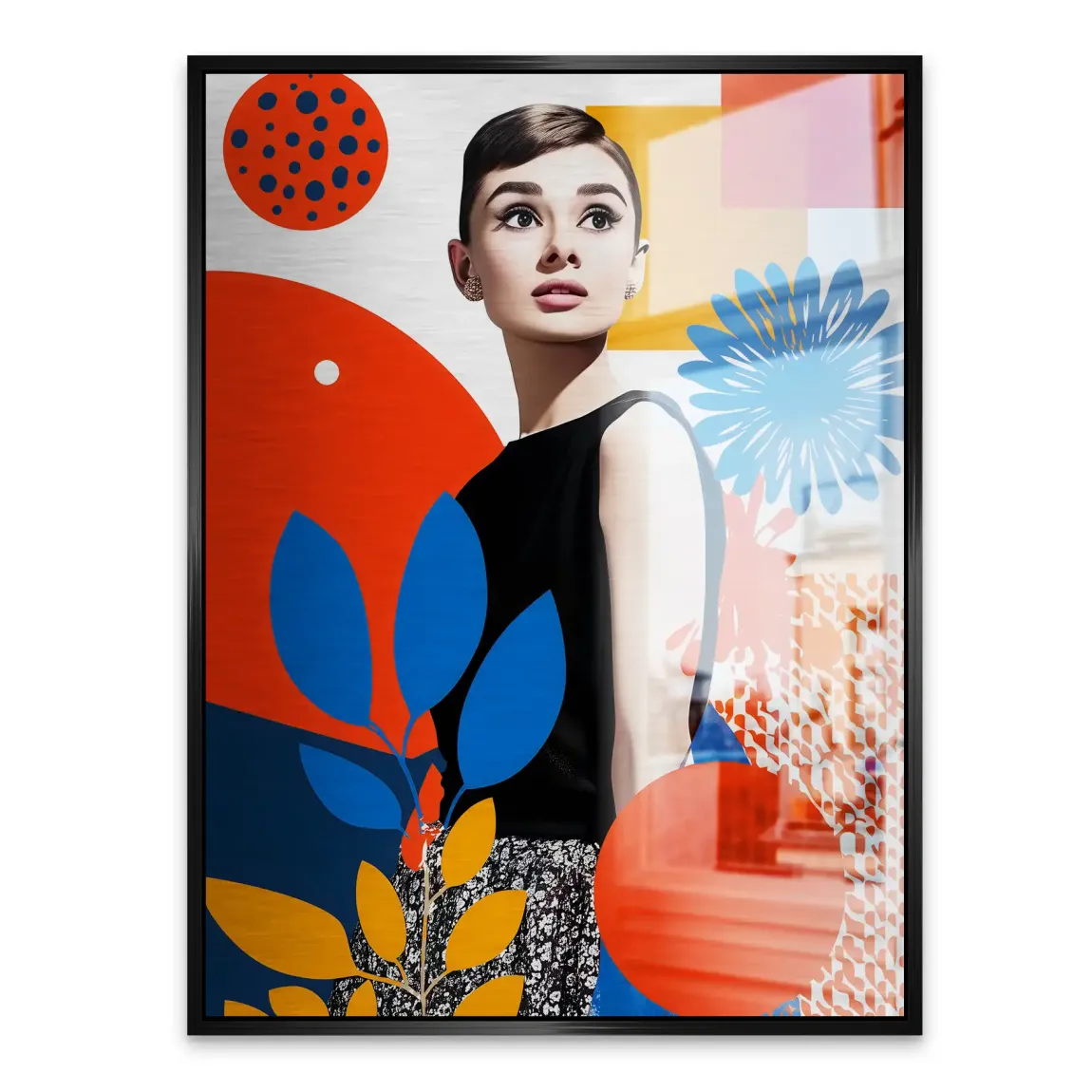 Audrey Hepburn Blooming Aludibond Gebürstet INGALERIE