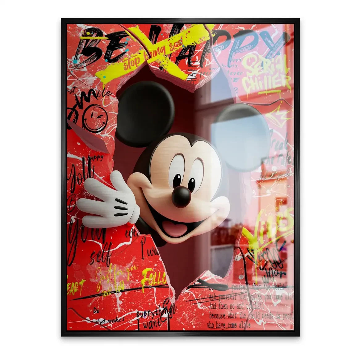 Charming Smile Micky Mouse Aludibond Gebürstet INGALERIE