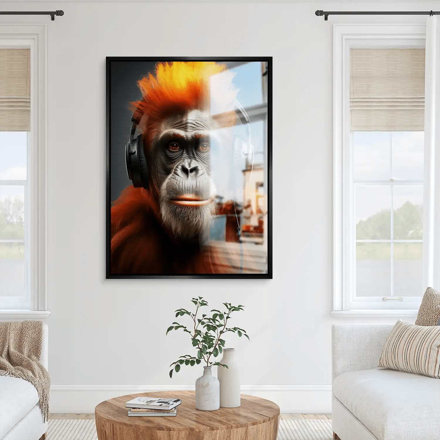 Music Monkey Aludibond Gebürstet INGALERIE